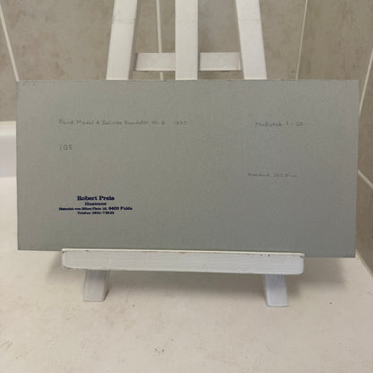 1930 Ford Model A Roadster Car Illustration Art Drawing Hand Drawn Robert Preis