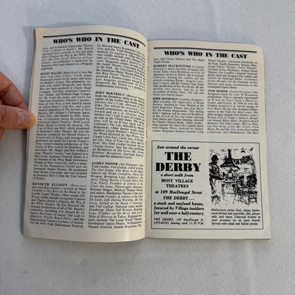 The Queen Heart Cast Signed Playbill 1997 Autographed Julie J Hafner and Others