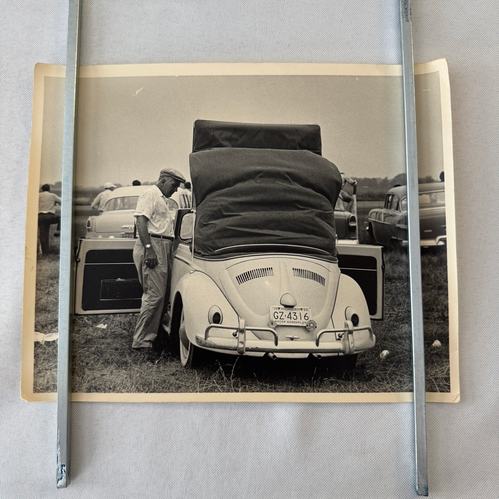 Vintage Volkswagen VW Beetle Convertible Cabriolet Photo Photograph Print
