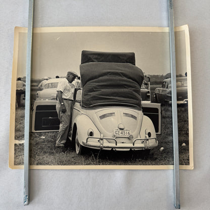 Vintage Volkswagen VW Beetle Convertible Cabriolet Photo Photograph Print