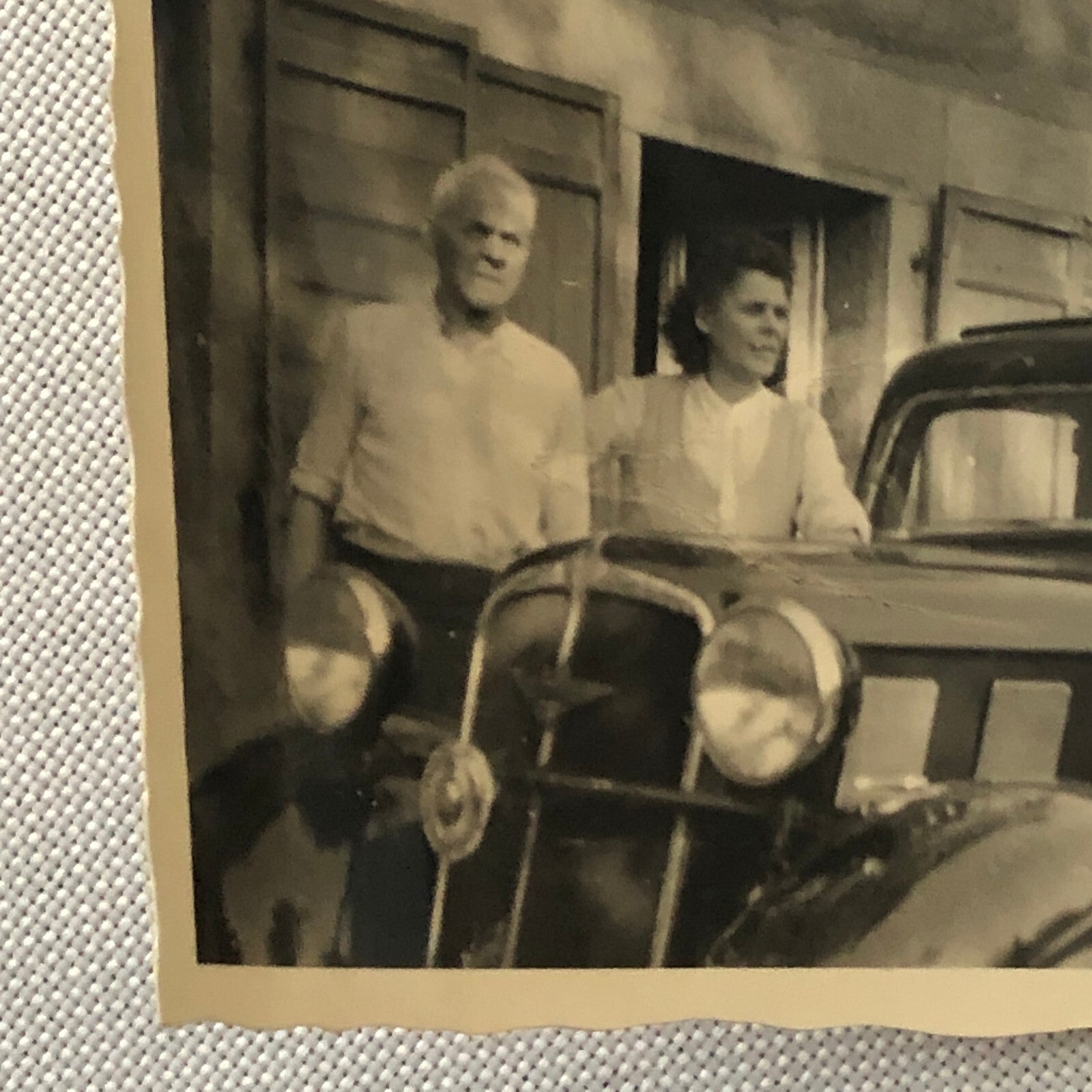 Vintage Photo Photograph Snapshot Car Automobile People AL22SM2
