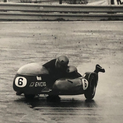 Motorcycle Sidecar Racing Crash Accident Photo Lot 4x German Rudi Kurth Dane Row