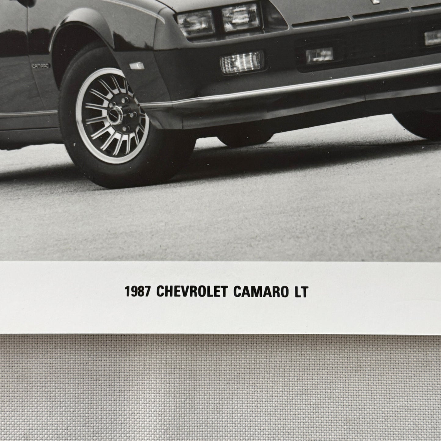 1987 Chevrolet Camaro LT Factory Press Publicity Photo Photograph Print Chevy