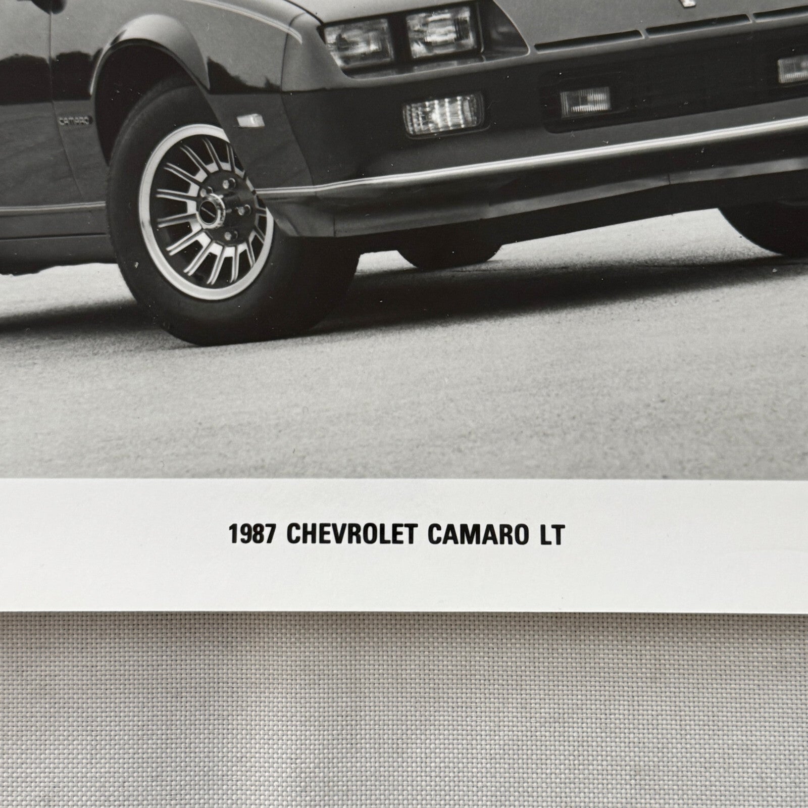 1987 Chevrolet Camaro LT Factory Press Publicity Photo Photograph Print Chevy