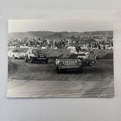 Vintage Rally Racing Photo Photograph Print DPPI Porsche 911 Volvo Car