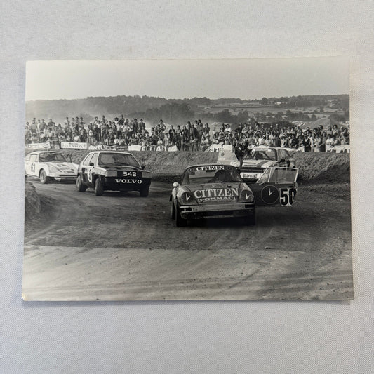 Vintage Rally Racing Photo Photograph Print DPPI Porsche 911 Volvo Car