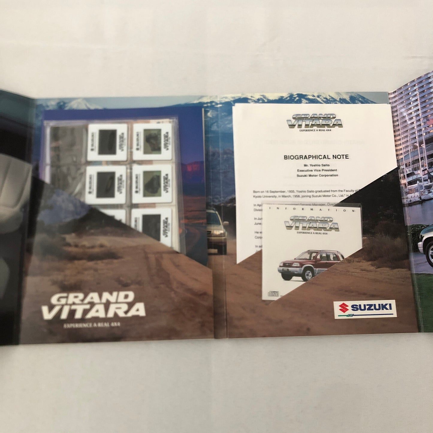Suzuki Grand Vitara 4x4 Press Kit Brochure Photos 35MM Slides 1998
