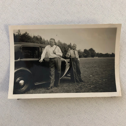 Vintage Photo Photograph Antique Mercedes Benz Car with Men - Tag AL22SM2