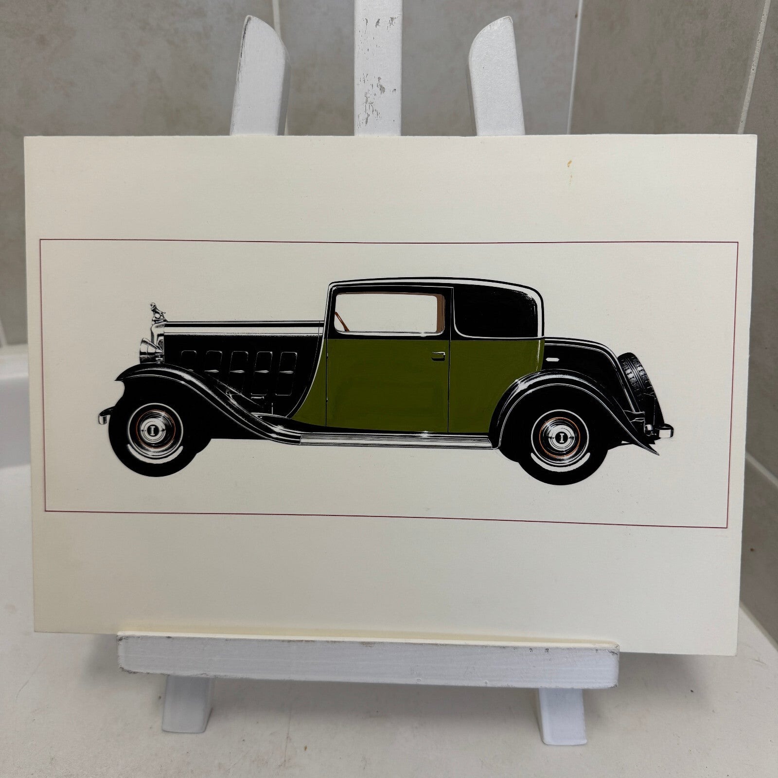 Graf & Stift Type MF6 Berline Car Automobile Illustration Art Drawing Hand Drawn