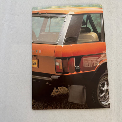 Land Rover Range Rover Sales Brochure Catalog Advertising Vintage UK
