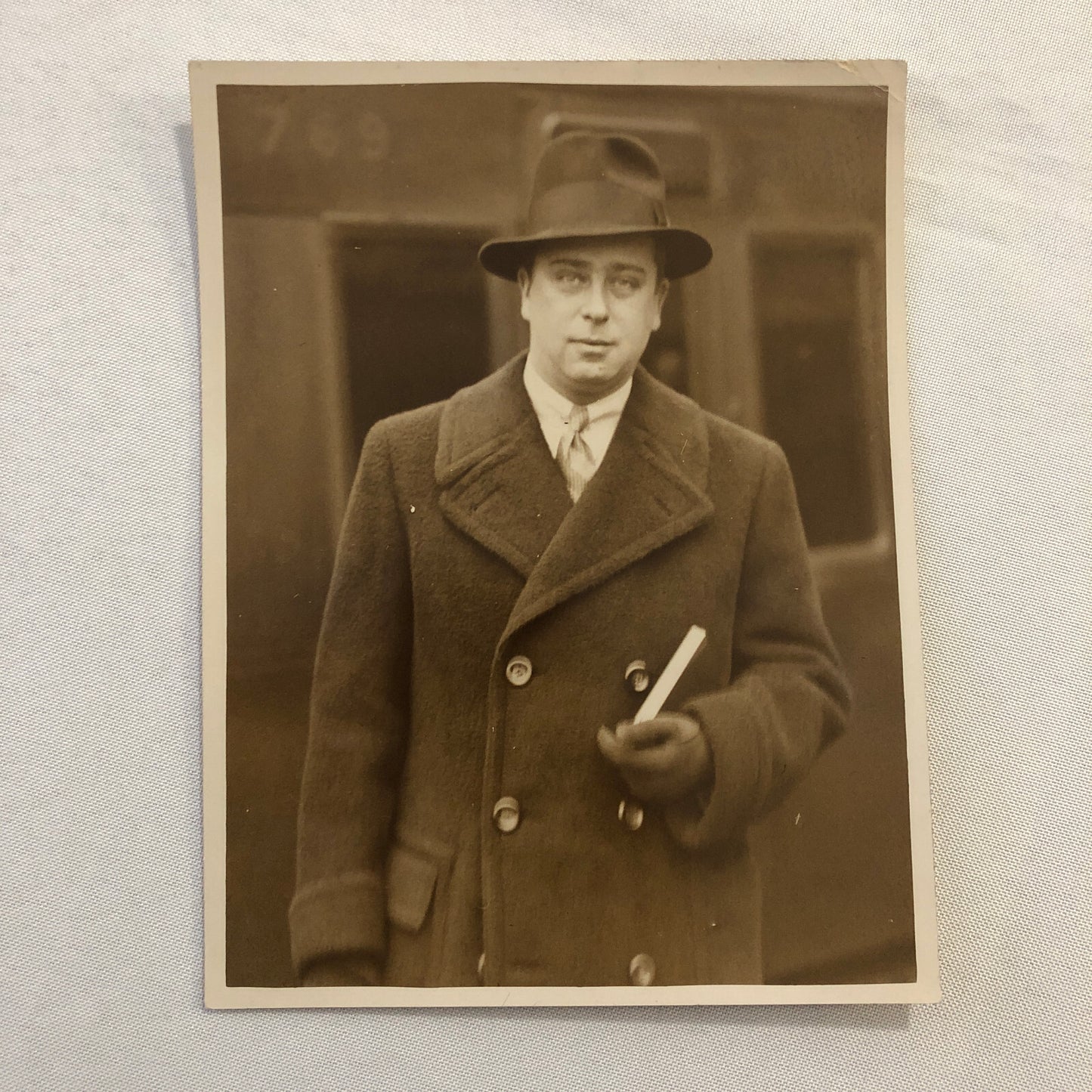 Press Photo Photograph British Playwright John Van Druten White Star Liner Ship