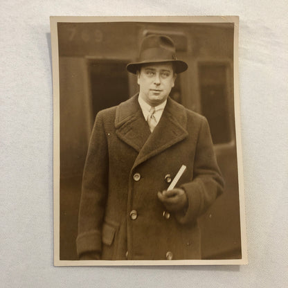 Press Photo Photograph British Playwright John Van Druten White Star Liner Ship