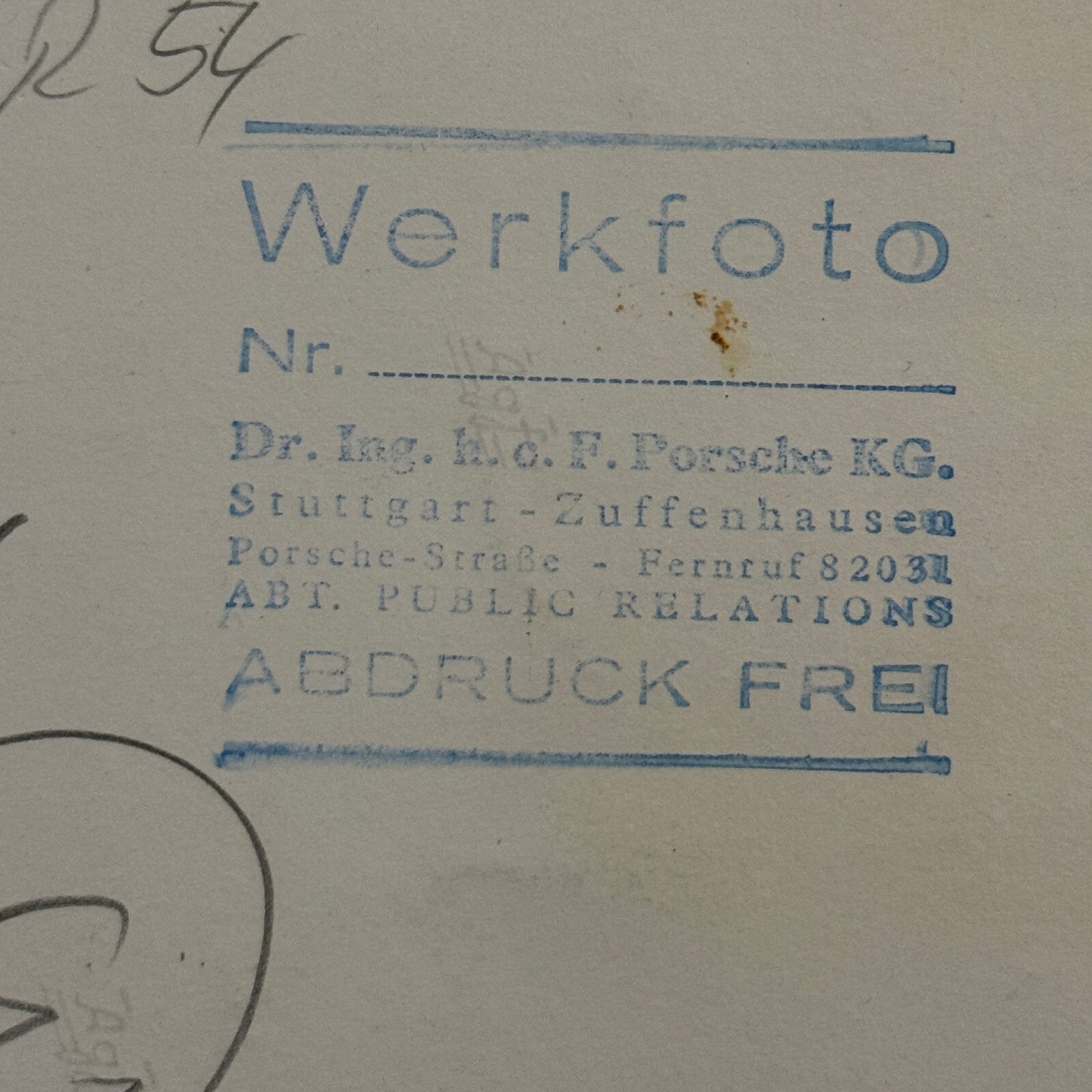 Porsche Factory Werkfoto Press Photo Photograph Porsche 911