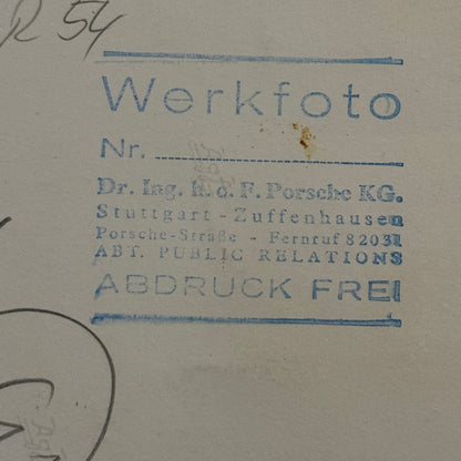 Porsche Factory Werkfoto Press Photo Photograph Porsche 911
