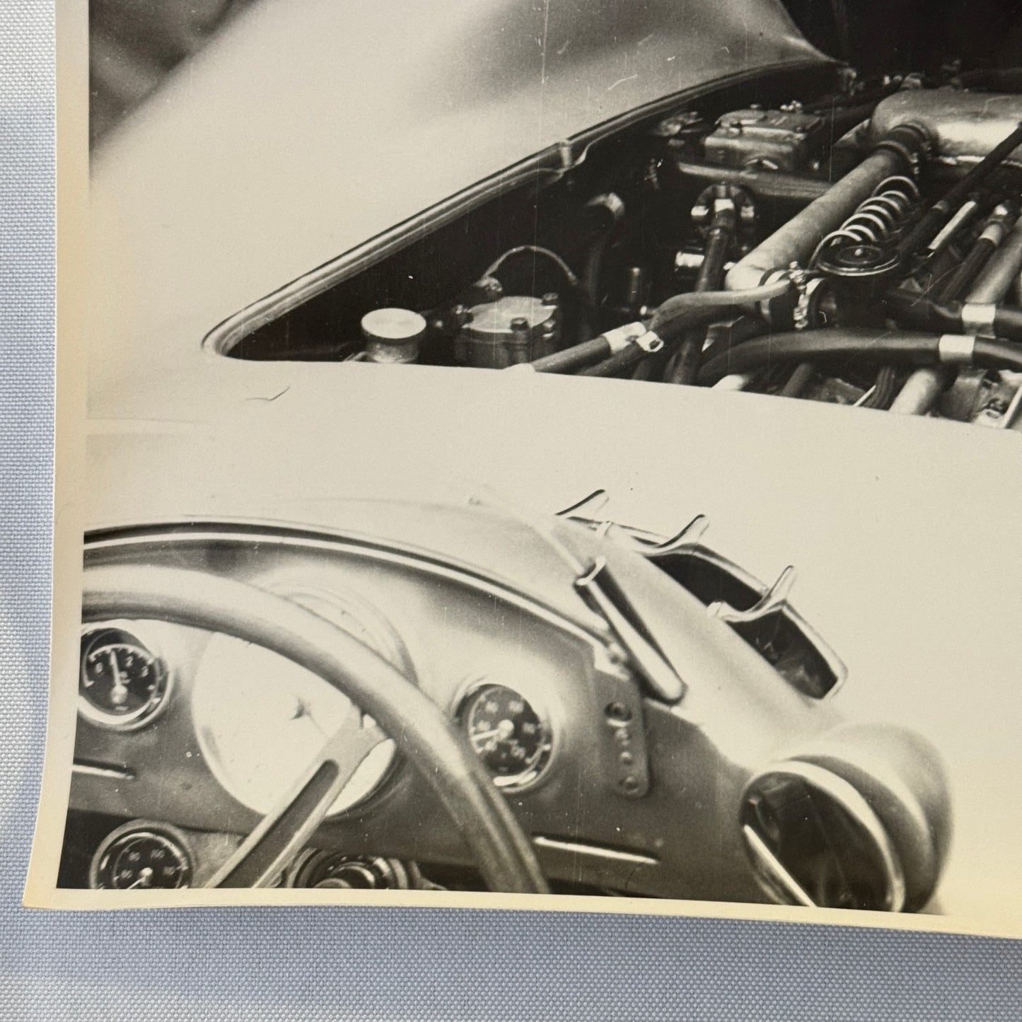 Vintage Racing Photo Photograph 1954 British Grand Prix Mercedes Benz W196 Car