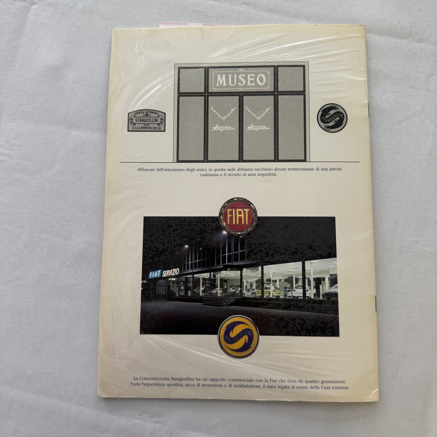 Stanguellini Racing Car Motorsport History Brochure Book 1998 Italian Text