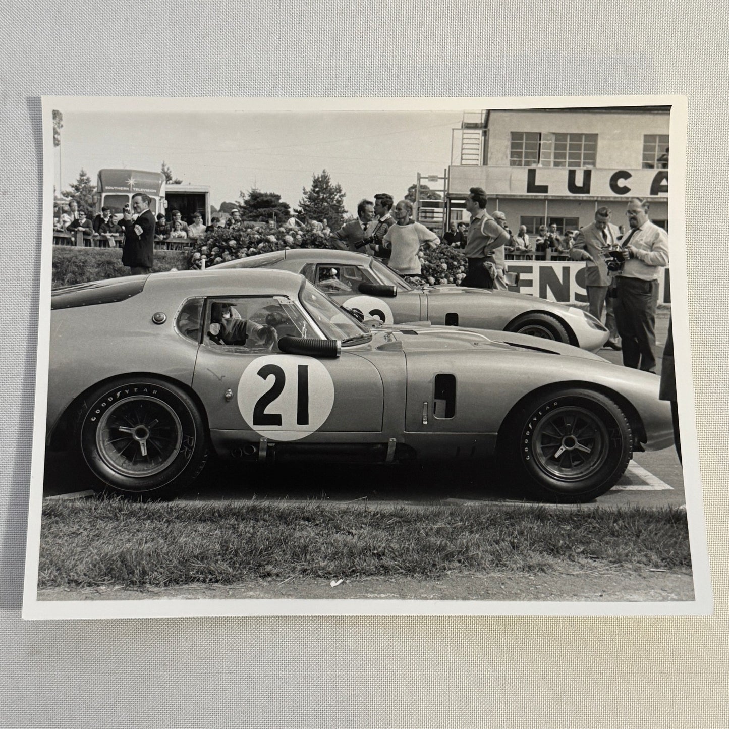 Vintage Racing Photo Photograph Dan Gurney Goodwood Cobra Daytona Modern Print