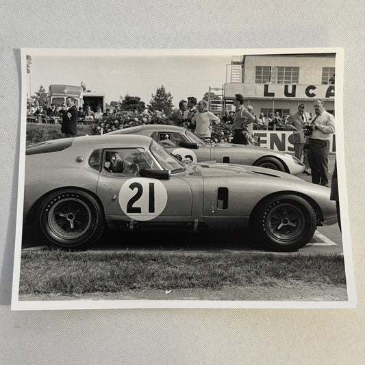 Vintage Racing Photo Photograph Dan Gurney Goodwood Cobra Daytona Modern Print