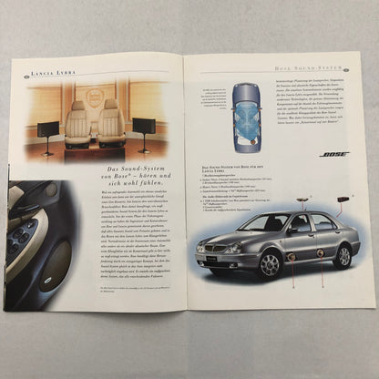 Lancia Lybra Car Sales Brochure Catalog GERMAN Text European Market