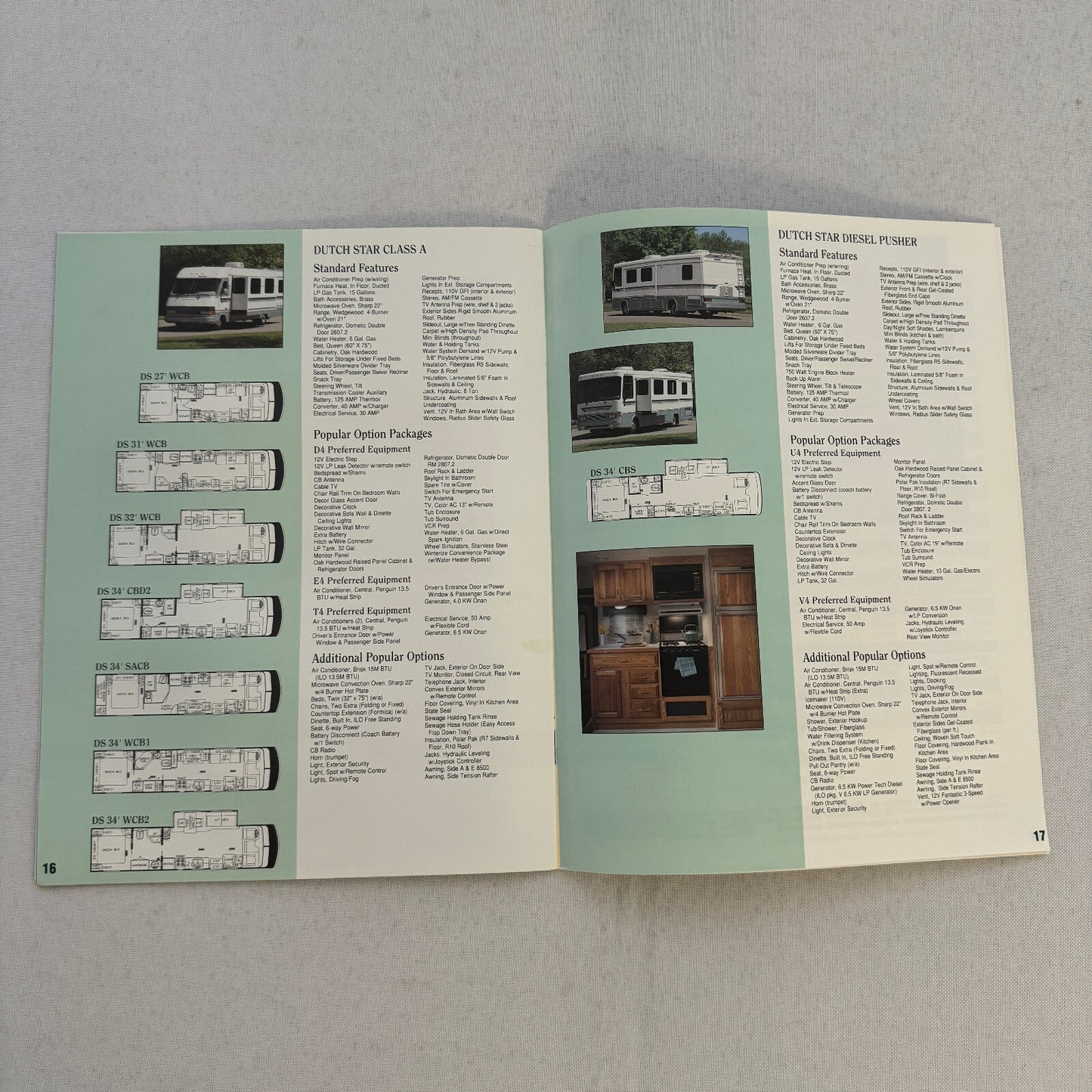 1994 Newmar Kountry Style RV Sales Brochure Catalog London Aire Mountain Aire +