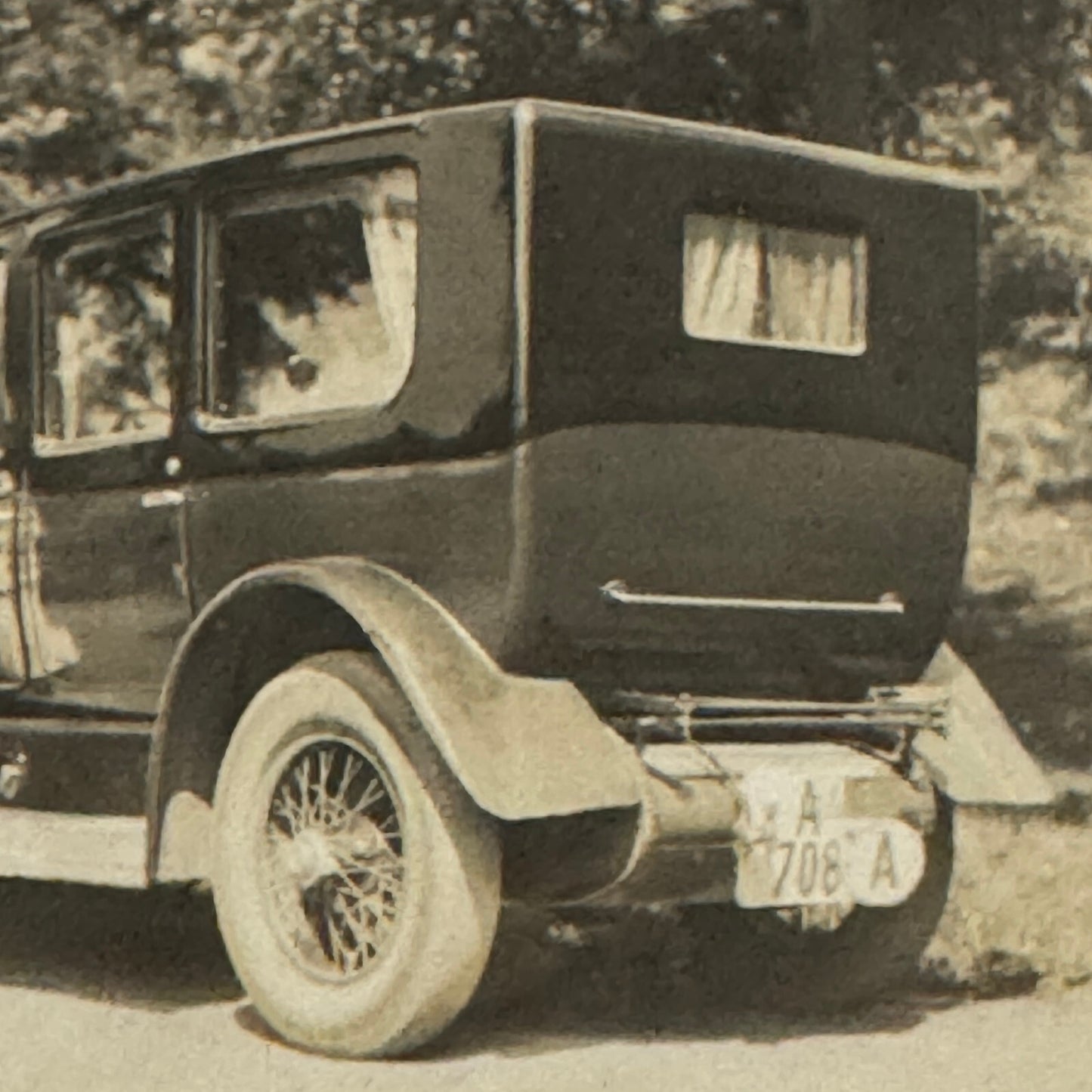 Antique Car Automobile Woman Family Real Photo Postcard RPPC Photograph