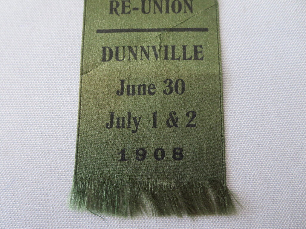 Vintage 1908 Paris Firemen Old Boys Reunion Ontario Canada Event Ribbon Fire 