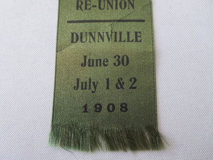 Vintage 1908 Paris Firemen Old Boys Reunion Ontario Canada Event Ribbon Fire 