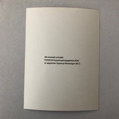 Porsche 962 C Racing Car Photo Photograph Print Porsche 962C