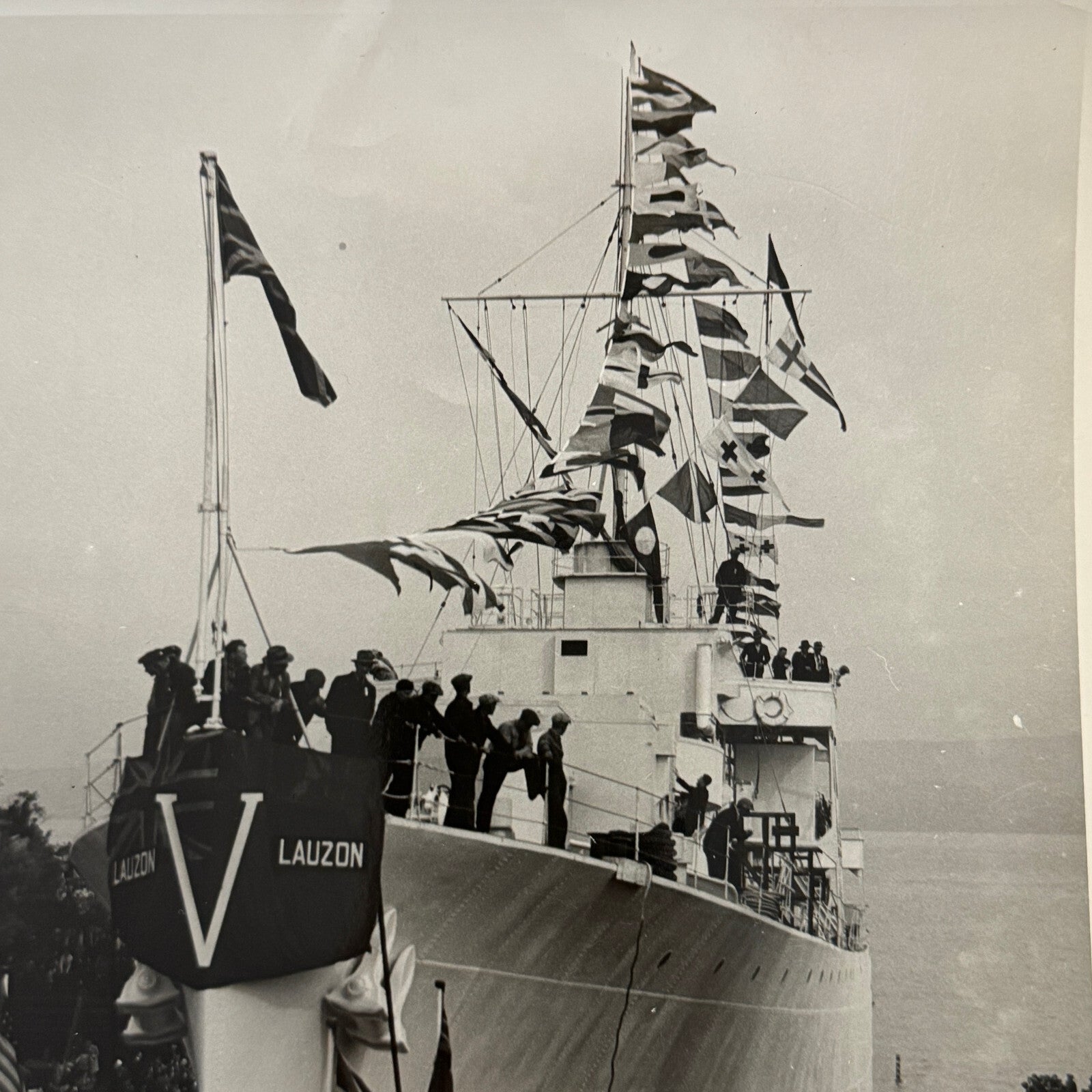 Vintage Boat Ship Photo Photograph Print Lauzon