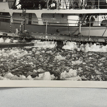 Vintage Ship Boat Photo Photograph German Freighter Hemlingen St Lawrence River