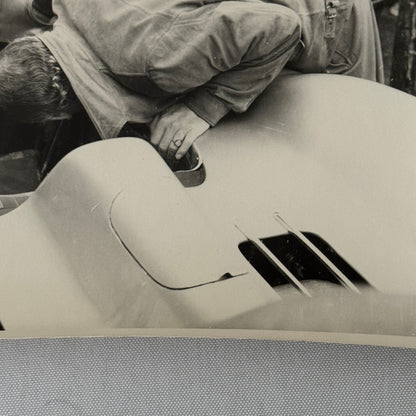 Vintage Racing Photo Photograph 1955 British Grand Prix Mercedes Benz W196 Car