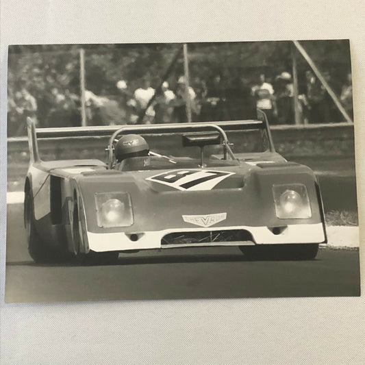 Vintage Racing Car Photo Photograph Print - DPPI Press Photo Chevron Car