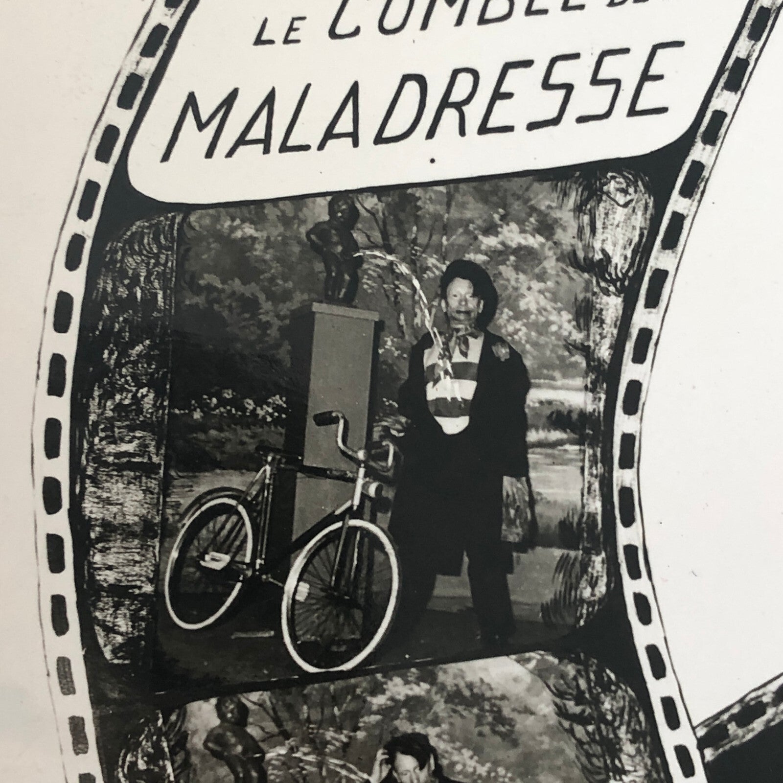 Circus Clown Bicycle Act Photo Photograph Vintage Dick Avan