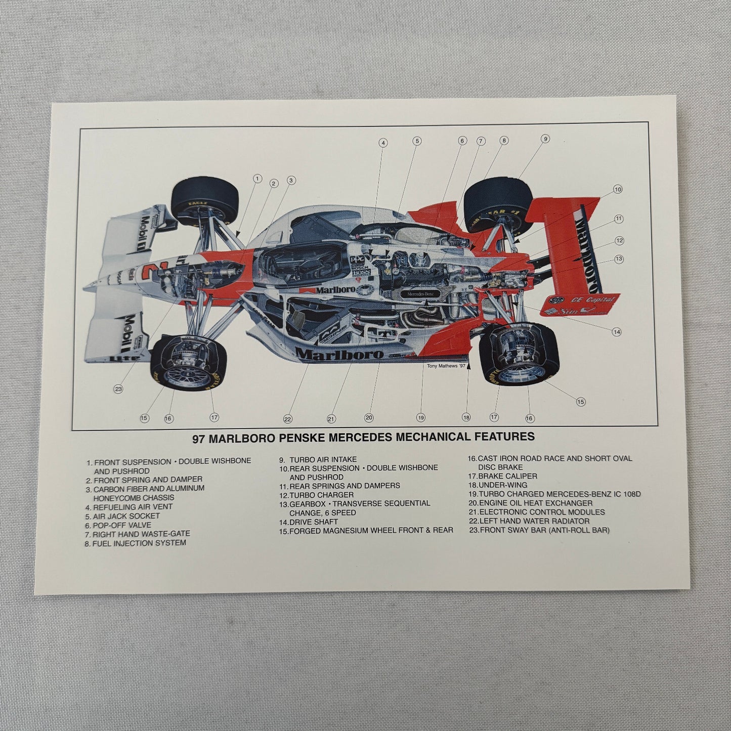 1997 CART Marlboro Team Penske Racing Press Kit Paul Tracy Al Unser Jr