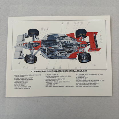 1997 CART Marlboro Team Penske Racing Press Kit Paul Tracy Al Unser Jr