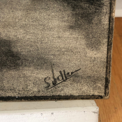 Vintage Illustration Art Artwork Artist Arthur E Sudler Antique Car Carriage