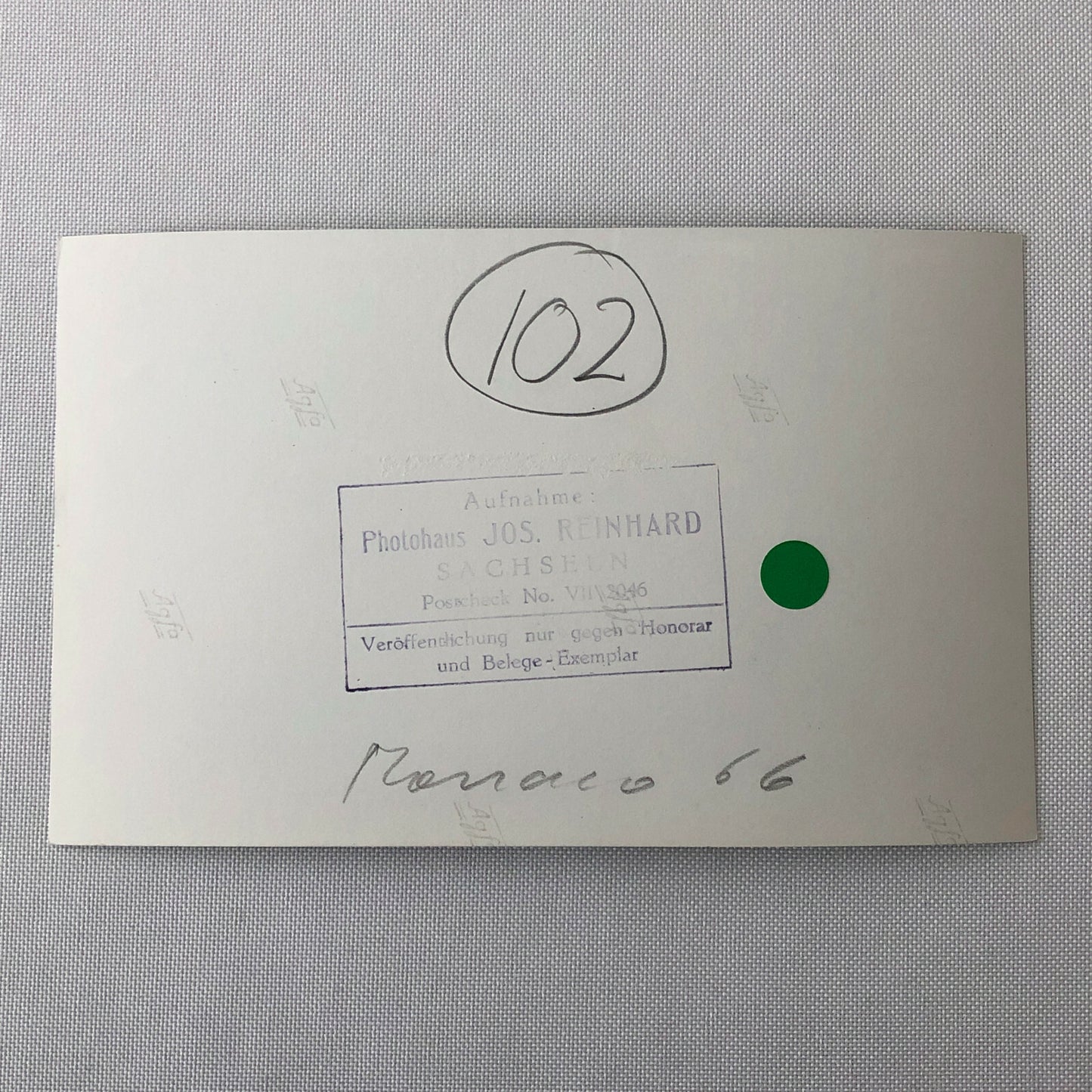 Vintage 1966 Monaco Grand Prix Car Racing Photo Photograph Image Jos Reinhard