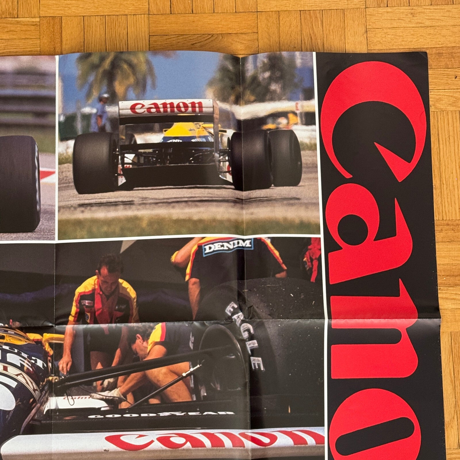 Canon Williams 1989 F1 Formula One Racing Car Poster