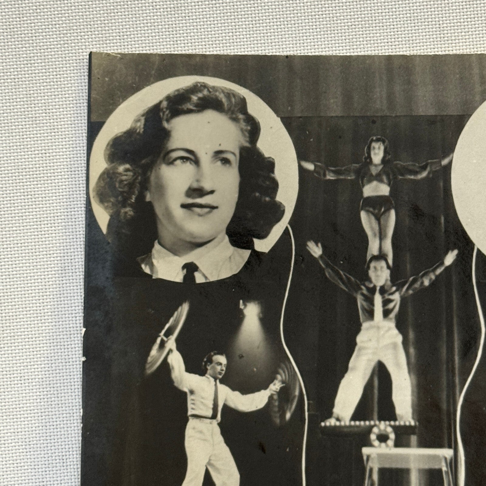 Vintage Circus Performer Act Photo Photograph Juggling Acrobat The 2 Columbus