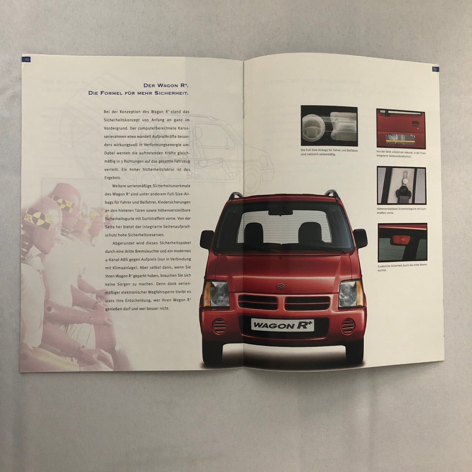 Suzuki Wagon R Car Sales Brochure Catalog GERMAN TEXT European Market