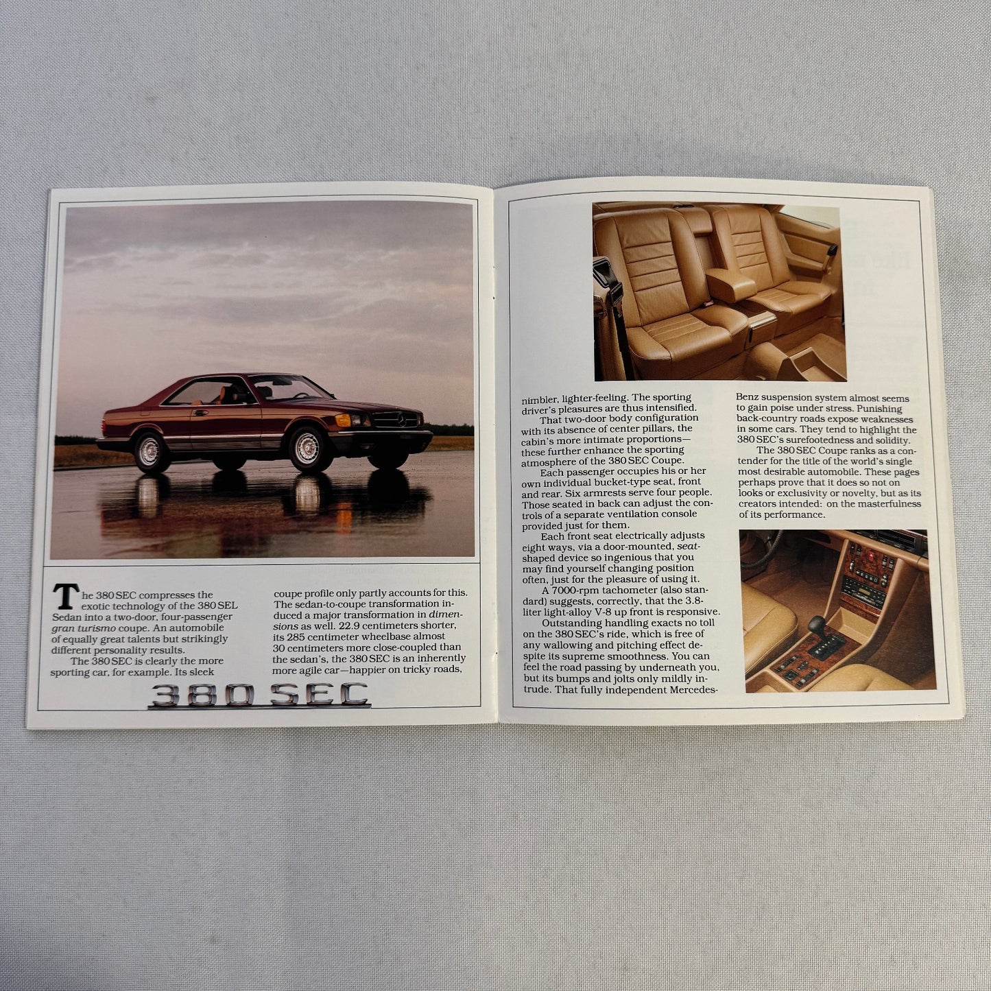 1983 Mercedes Benz Brochure Catalog 300D 380 SEC 380 SL 380 SEL 300SD 300CD TD