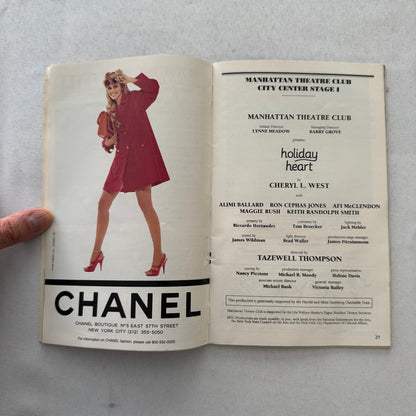 Holiday Heart Theater Playbill Cast Signed Autographed Signature Alimi Ballard