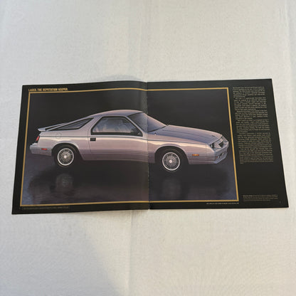 1986 Chrysler Laser Sports Car Sales Brochure Catalog Advertising XE