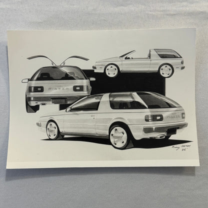 Vintage Isuzu Piazza Design Illustration Factory Press Photo Photograph Print