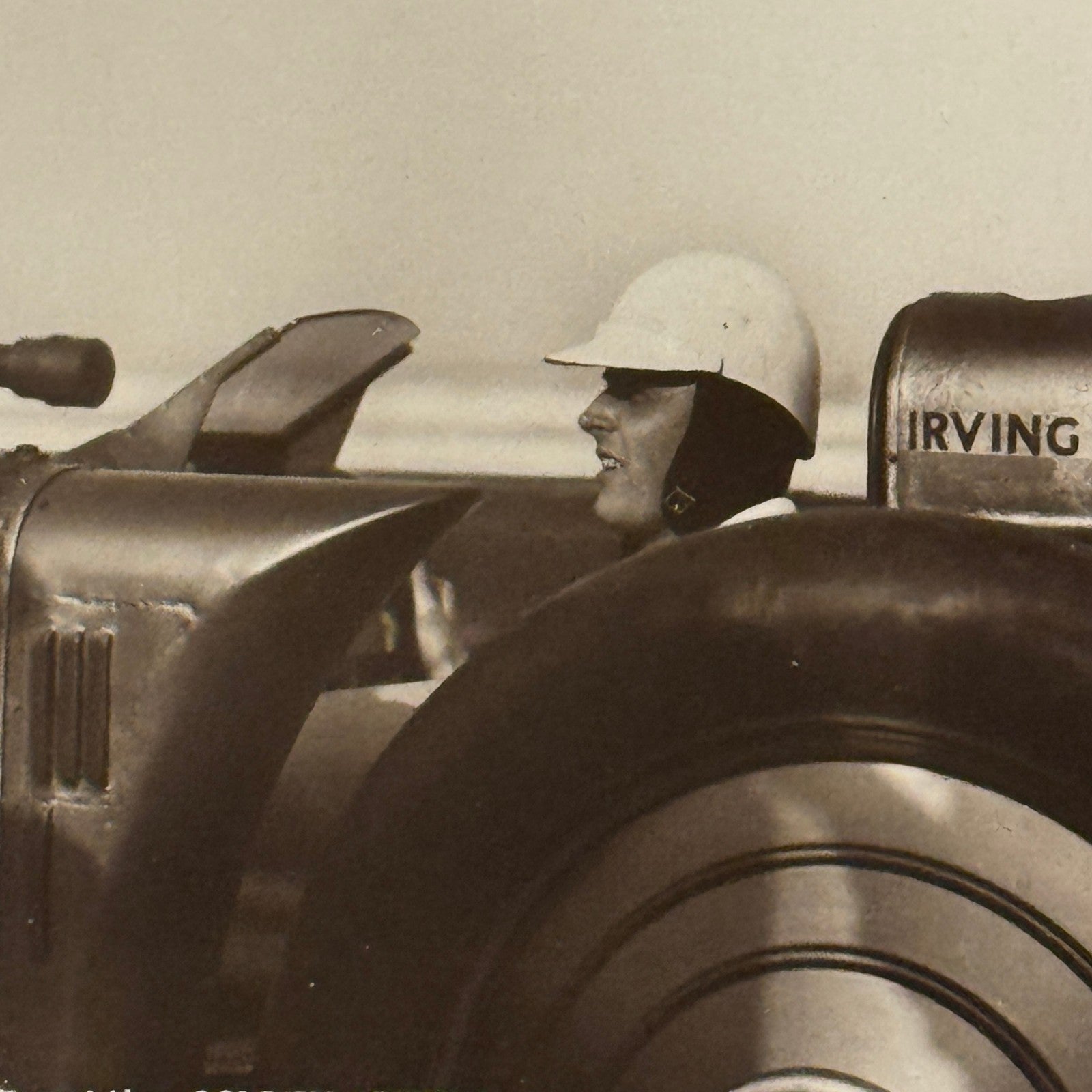 Vintage Land Speed Postcard Major Seagrave Golden Arrow Irving Napier Special