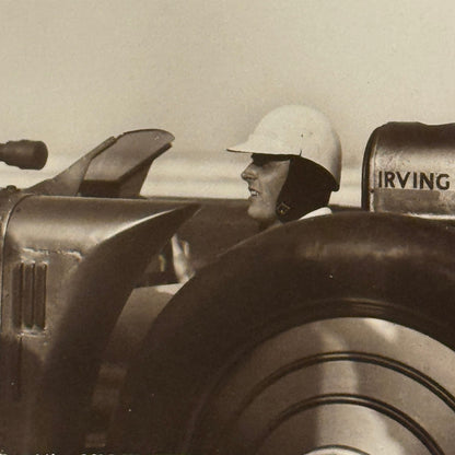 Vintage Land Speed Postcard Major Seagrave Golden Arrow Irving Napier Special
