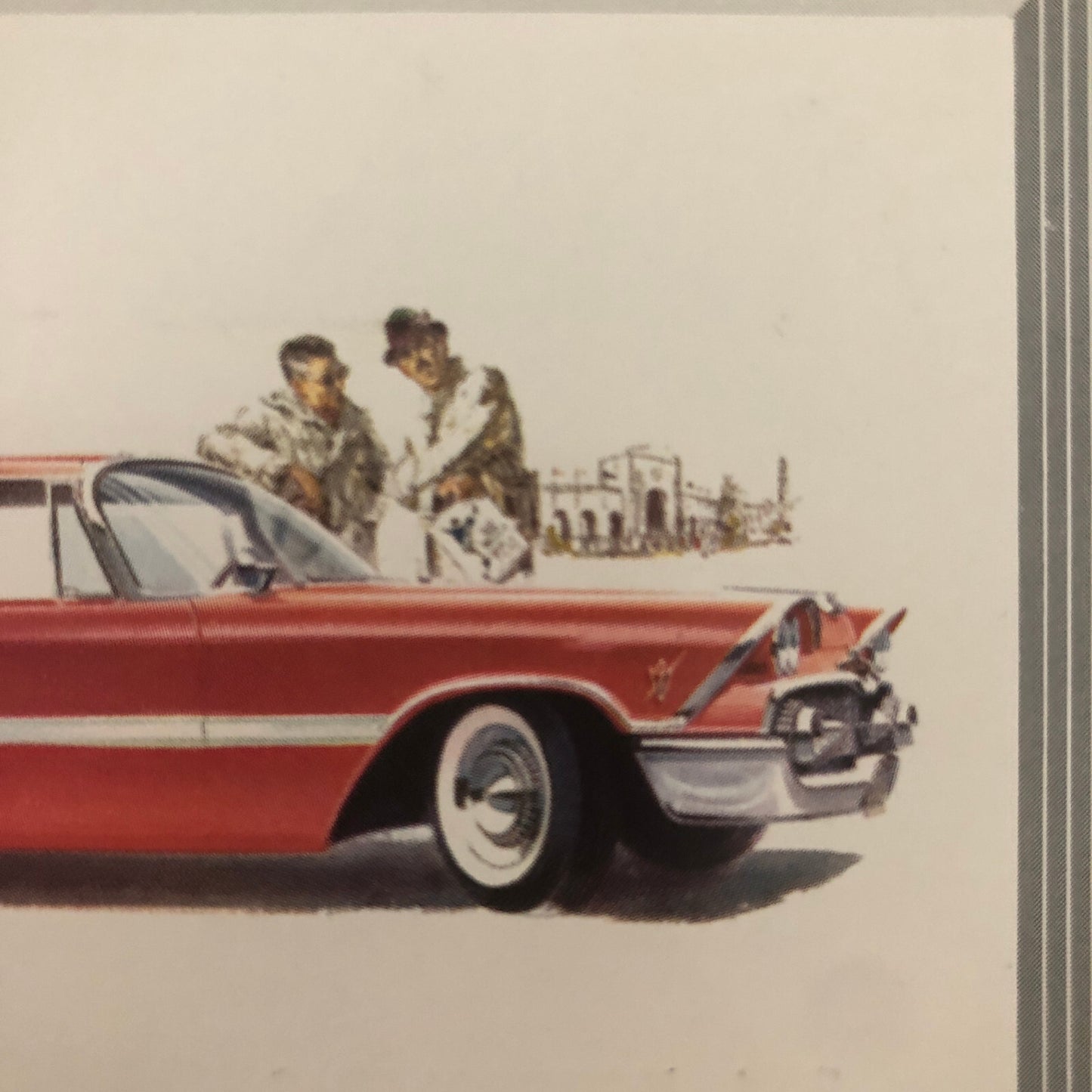 1959 Dodge Custom Royal 4 Door Lancer Postcard Post Card Advertising