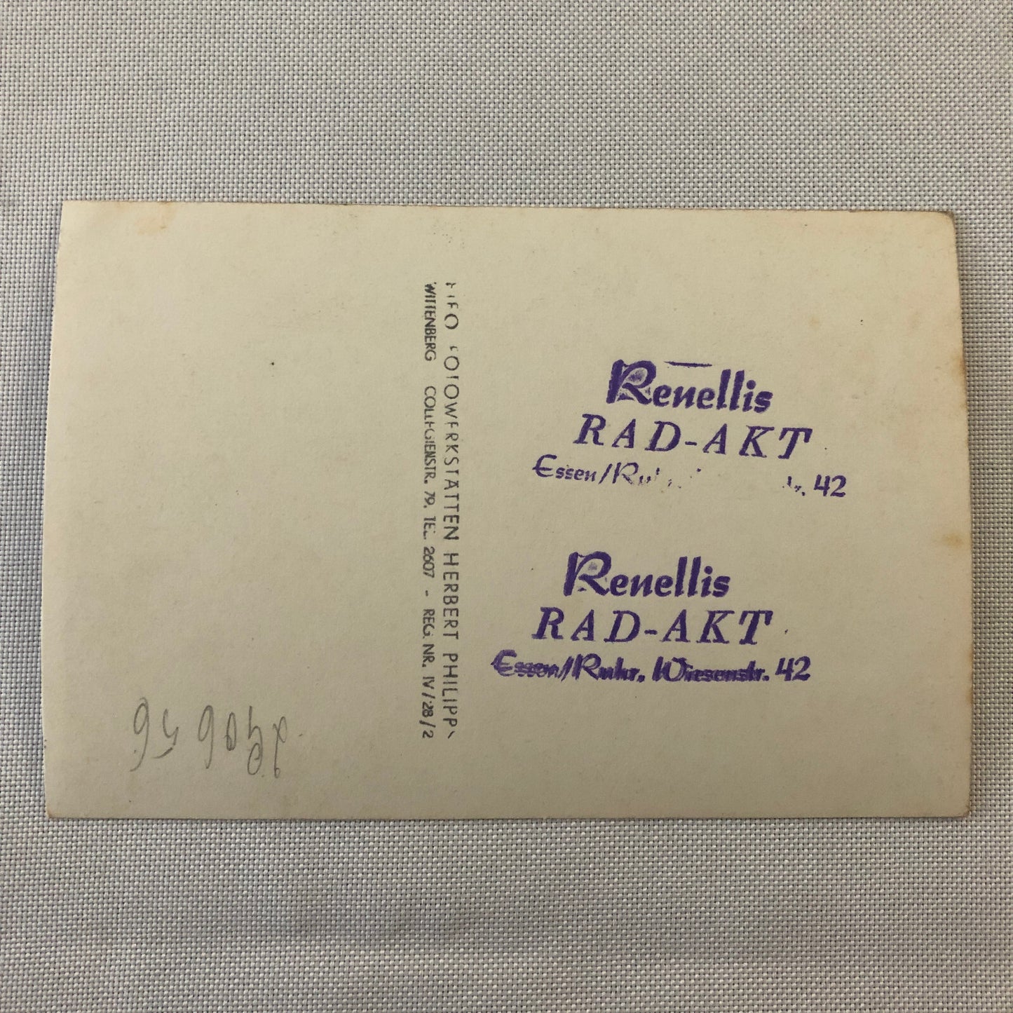 Circus Performer Man Woman on Bicycle Balancing Act Real Photo Postcard RPPC