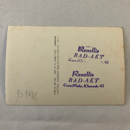 Circus Performer Man Woman on Bicycle Balancing Act Real Photo Postcard RPPC