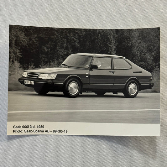 1989 Saab 900i Car Automobile Factory Photo Photograph Print Vintage Saab 900 i